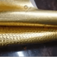 Plain Golden Foil Rexine- for Footwear | Cloth